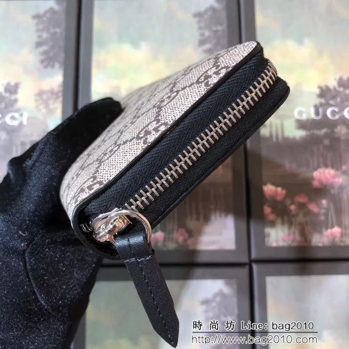GUCCI古馳 最火爆款 官網同步 G家蛇圖案拉鏈包系列 男士長錢包 451273 蛇PVC WTG2042